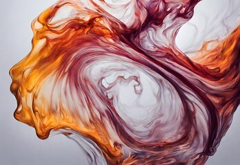 Fluid dance: Abstract art capturing the mesmerizing flow of liquids