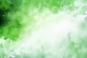 Background with light green and white watercolor splotches and splashes