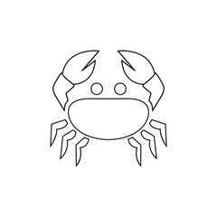 crabs seafood icon logo design vector