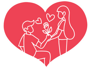 Love Silhouette Couple Background Valentines Day
