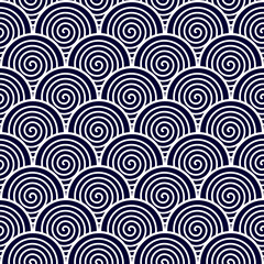 Fototapeta na wymiar Geometric Ethnic Oriental Ikat Pattern Traditional Design for Background, Carpet, Wallpaper, Clothing, Wrapping, Batik, Fabric. Japanese Sashiko Style.