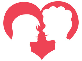 Love Silhouette Couple Background Valentines Day
