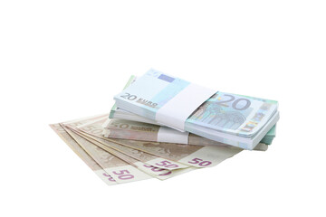 PNG, Stacks of American cash money, isolated on white background