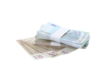 PNG, Stacks of American cash money, isolated on white background