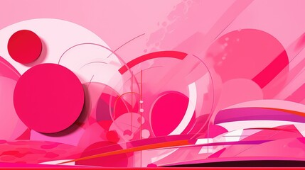 modern design pink background illustration feminine stylish, chic vibrant, pastel soft modern design pink background