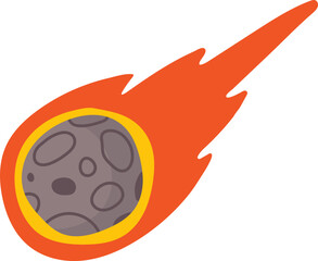 Cute Colorful Cartoon Meteor © Demolab