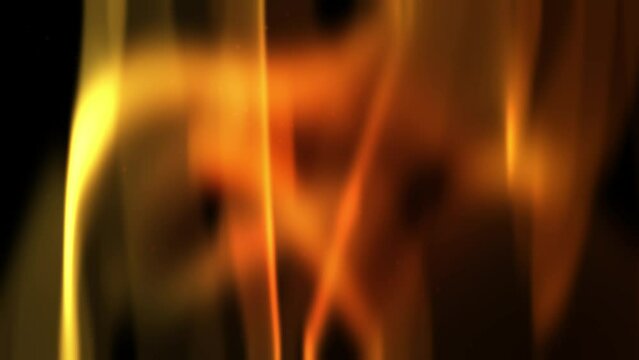 Animation of defocused flames background