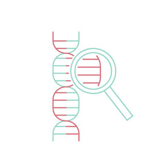 DNA heredity test. Personal genetic analysis report.