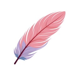 Feather of a bird icon over white background. colorful design. vector illustration Generative AI