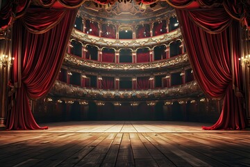 Dramatic Performance Space: Historic Theater Interior