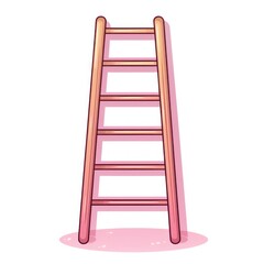 Ladder icon. Cartoon illustration of ladder vector icon for web design Generative AI