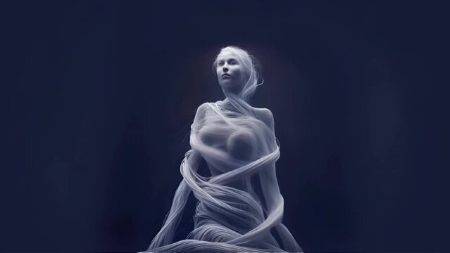 woman made of ropes
