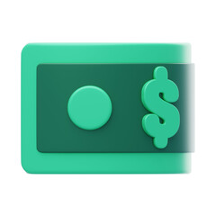 3D Bankroll Money. 3d illustration, 3d element, 3d rendering. 3d visualization isolated on a transparent background