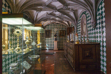 Inside of national Palace of Pena, Sintra, Lisbon, Portugal