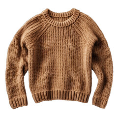A Comfy Knitted Sweater.. Isolated on a Transparent Background. Cutout PNG.