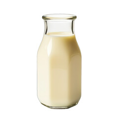 A Container of Cultured Buttermilk.. Isolated on a Transparent Background. Cutout PNG.