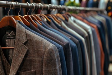 Obraz premium Boutique storing jacket collection