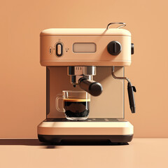 Minimalist coffee machine.