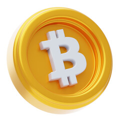 3D Crypto Navigating The Of Bitcoin. 3d illustration, 3d element, 3d rendering. 3d visualization isolated on a transparent background