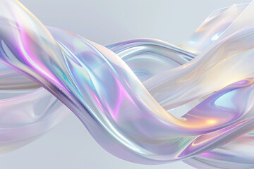 Fototapeta premium 3d multicolor image fluid wave, background future design, neon colors.