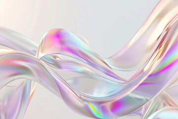 Unusual beautiful futuristic background in rainbow neon colors flowing substance. Fluid wave.