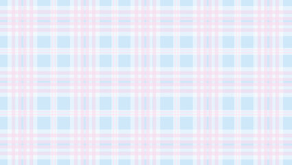 Pink and blue plaid checkered pattern background