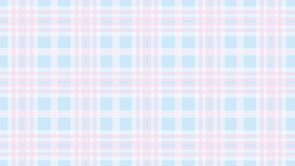 Pink and blue plaid checkered pattern background