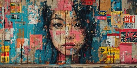  Urban Graffiti Art Collage
