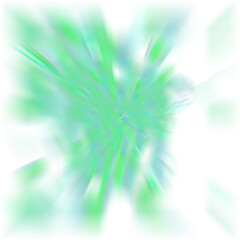 An abstract transparent glitch art iridescent blur texture design element.