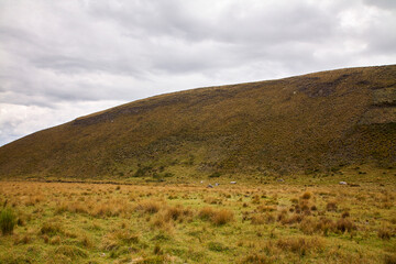Reise durch Südamerika. Riobamba in Ecuador. Tour unterhalb des Chimborazo.
