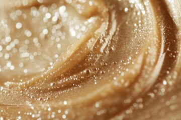 Texture of cosmetics focused scrub