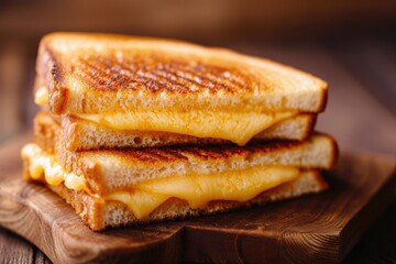 Breakfast with grilled cheese sandwich