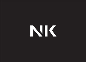 NK LETTER  LOGO DESIGN  AND INITIAL LOGO