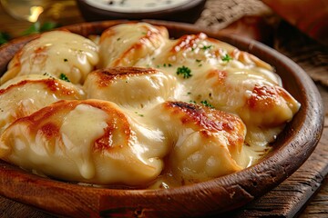 Brazilian cuisine s fried dumplings contain melted cheese
