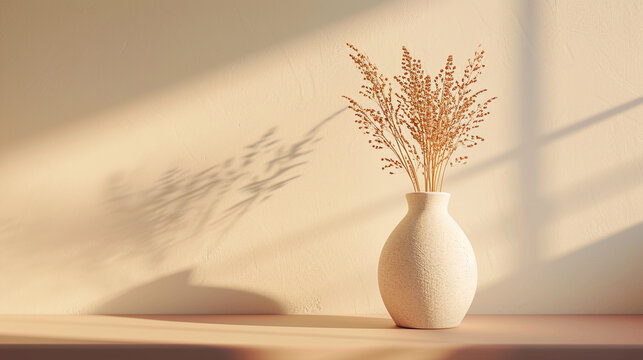 Natural colors vace, mockup background. 