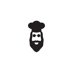 Obraz na płótnie Canvas bearded cool man mascot icon logo design vector