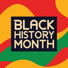 Obraz premium Black history month social media vector illustration design background marble pattern dark texture natural wave halftone dots paper craft wood chips watercolor concrete chalkboard school panoramic