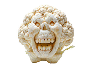 cauliflower with face