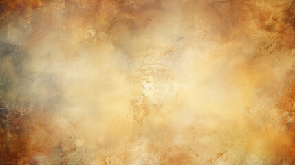 Obraz na płótnie Canvas Vintage textured background with warm brown and orange tones on an old plastered wall with space for text.