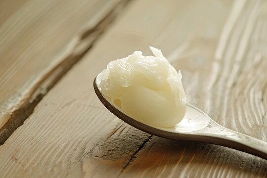 Spoon with petroleum jelly