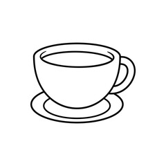 Coffee icon vector. Hot drink illustration sign. Tea symbol or logo.