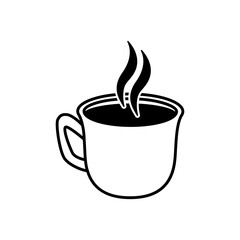 Coffee icon vector. Hot drink illustration sign. Tea symbol or logo.