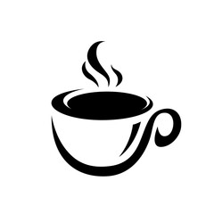 Coffee icon vector. Hot drink illustration sign. Tea symbol or logo.