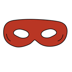 superhero mask vector element