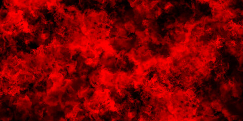 Abstract texture with charming red and black horror background. Blue painted powder explosion. Bright Blue space nebula . Blue & Black color old concrete wall for background.