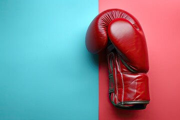 Color backgrounds with boxing gloves