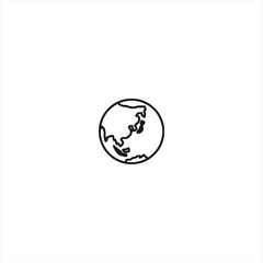 Illustration vector graphics of globe icon