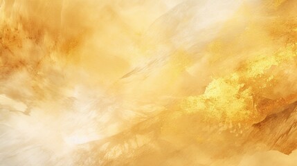 Abstract golden texture on watercolor style background. Golden painting texture concept. Generative AI - obrazy, fototapety, plakaty