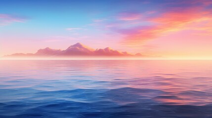 Naklejka na ściany i meble waves clear ocean background illustration beach sand, blue tranquil, peaceful paradise waves clear ocean background