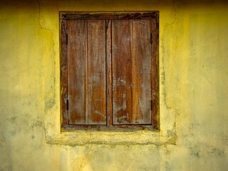 old wooden window